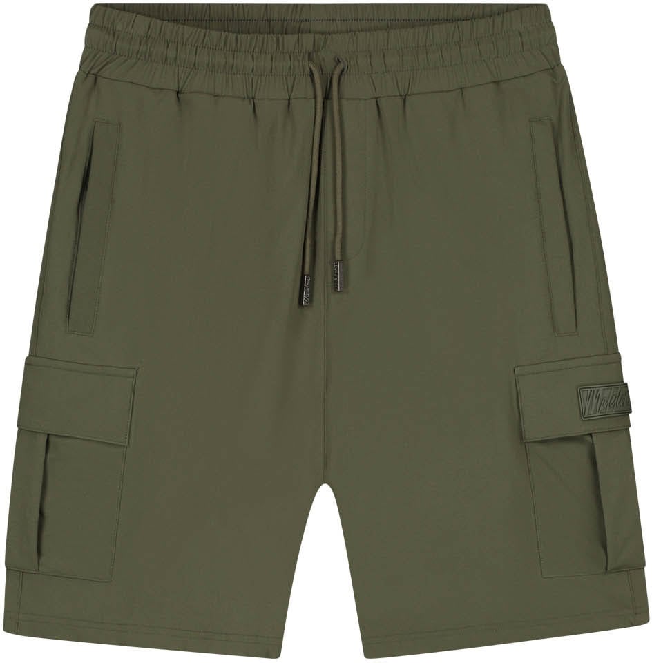 Malelions Malelions Men Capri Cargo Shorts Groen