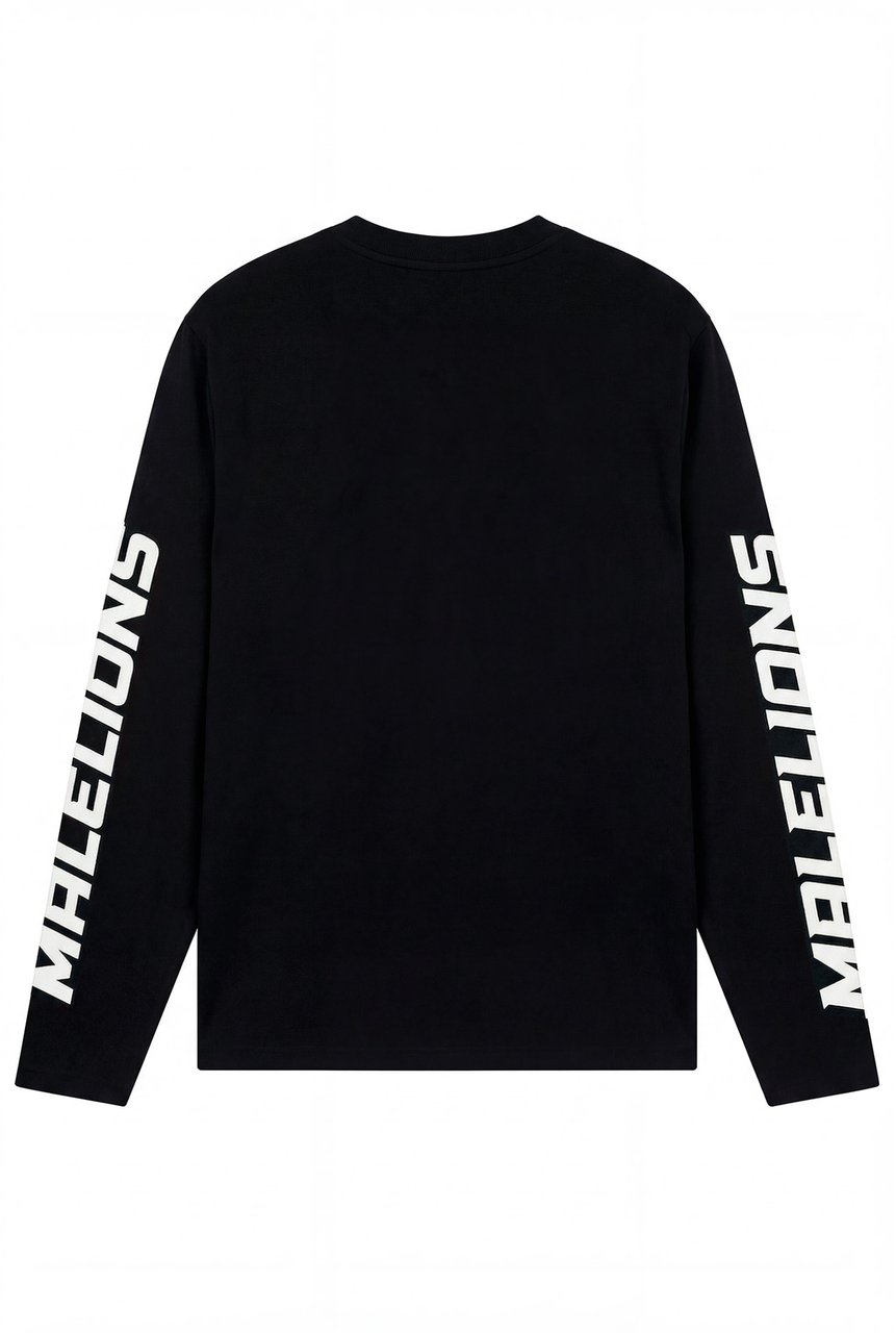 Malelions Malelions Men Motocross Longsleeve T-Shirt Zwart