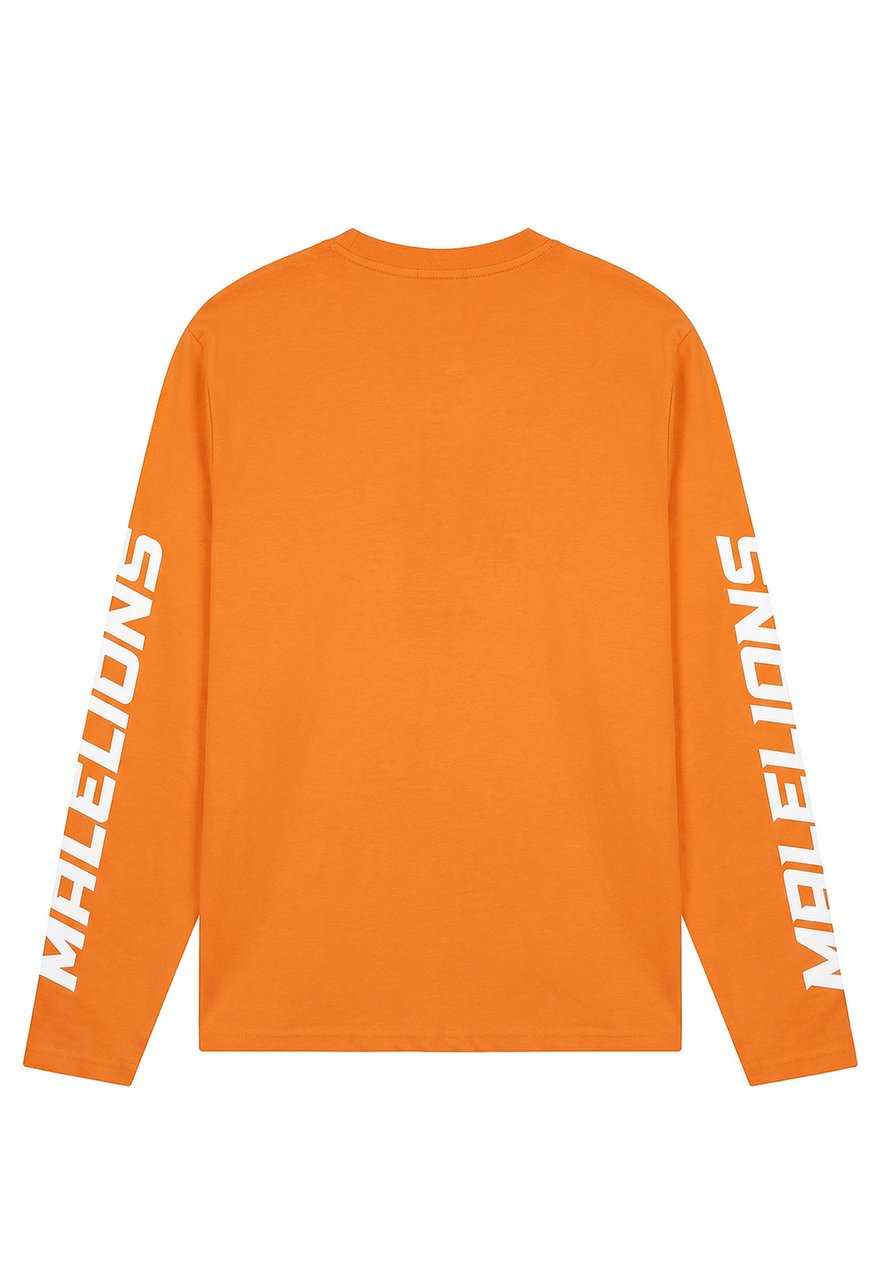 Malelions Malelions Men Motocross Longsleeve T-Shirt Oranje