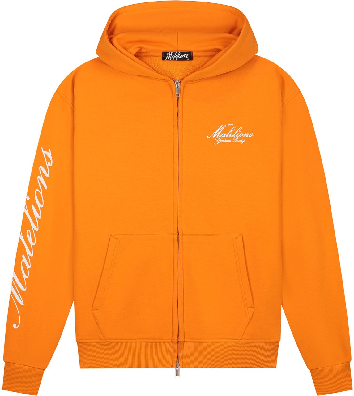 Malelions Malelions Men Gentleman Society Zip Hoodie Oranje