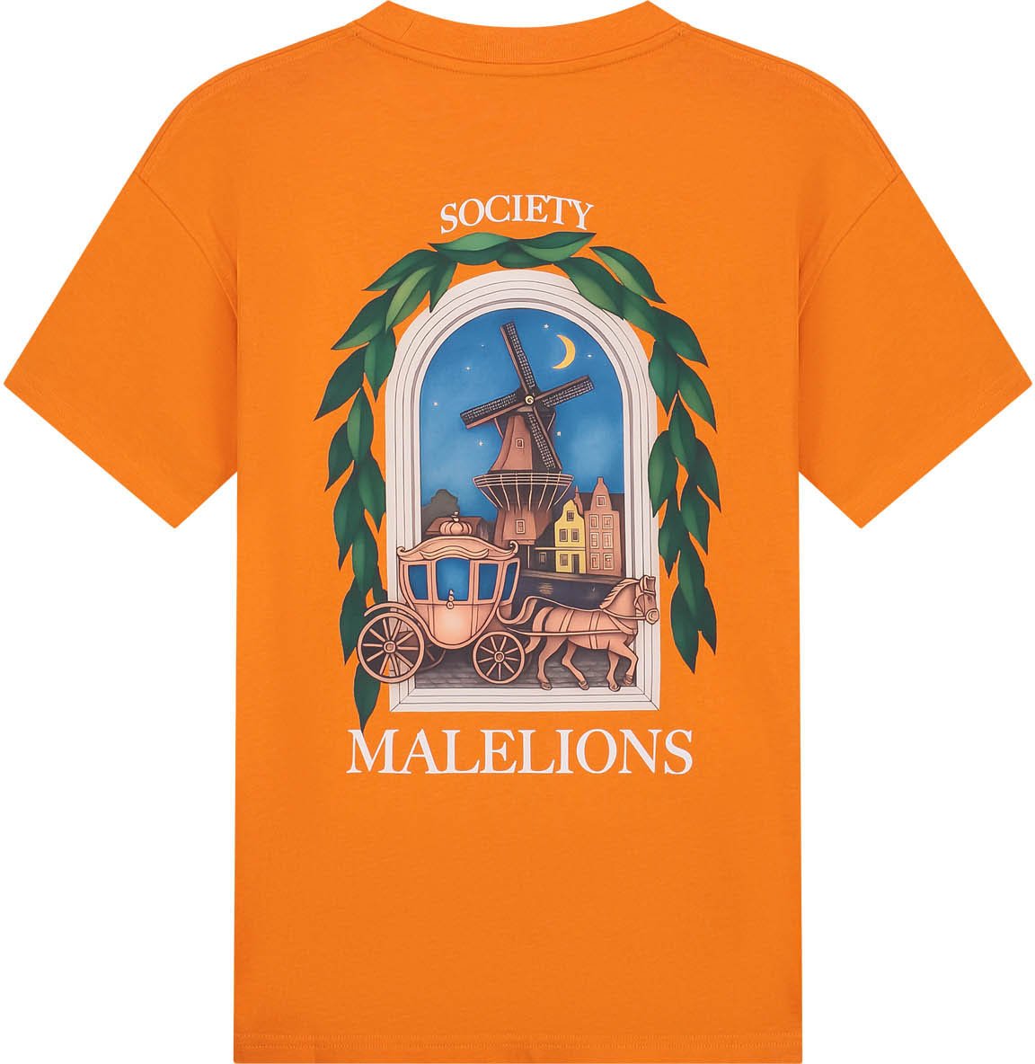 Malelions Malelions Men Dokkum T-Shirt Oranje