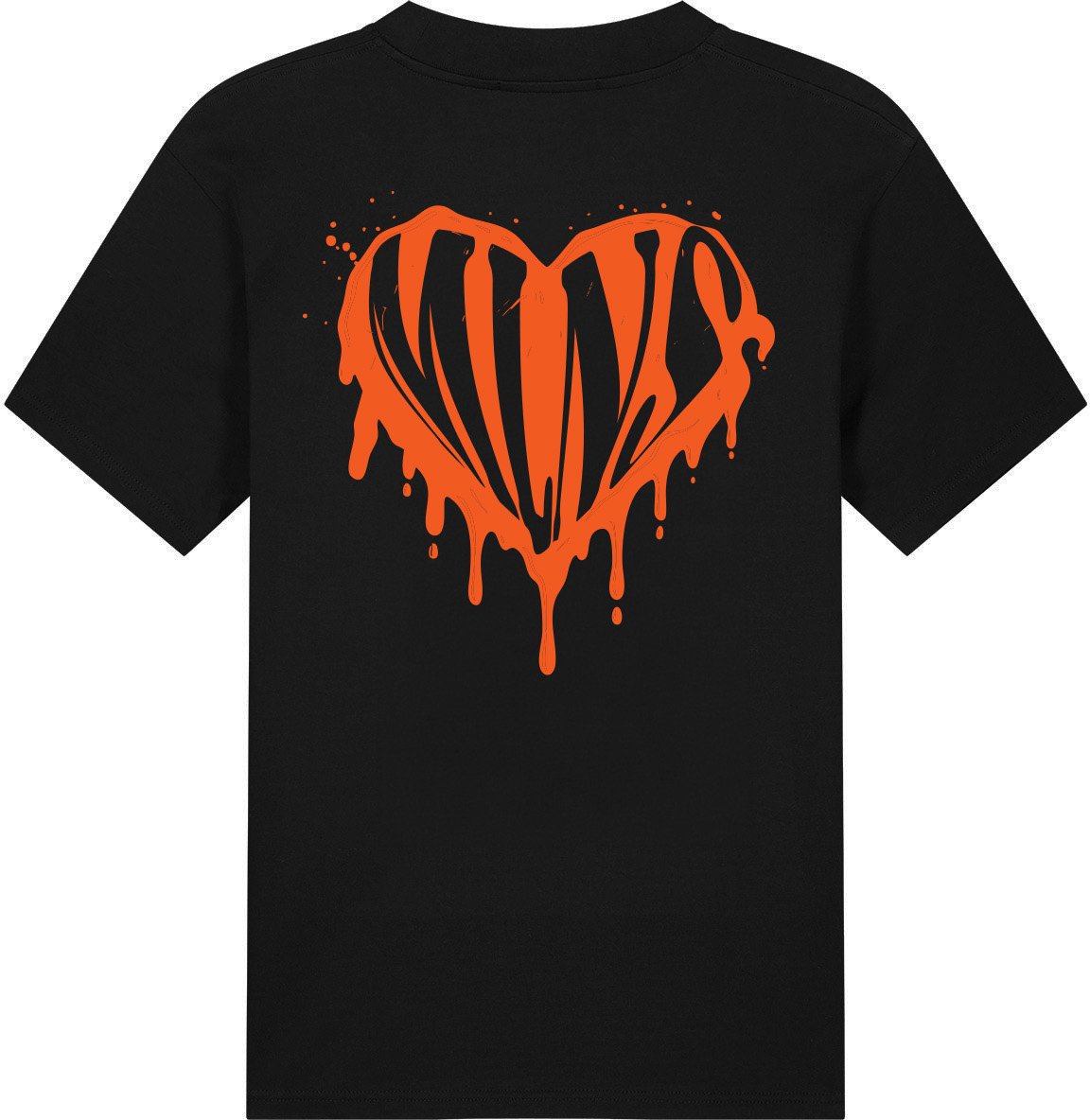 Malelions Malelions Men Dripped Heart T-Shirt Zwart