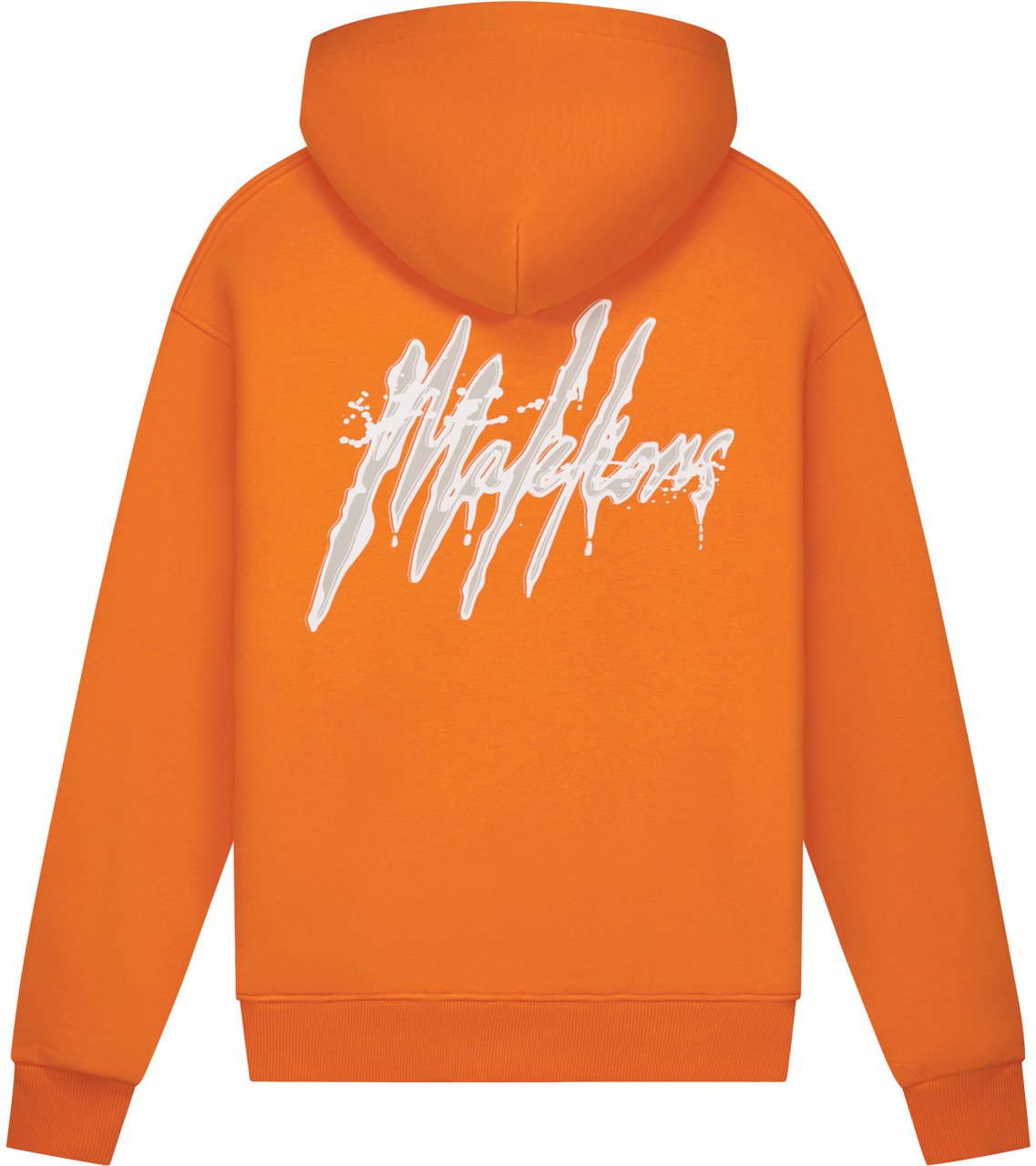 Malelions Men Signature Drip Zip Hoodie Oranje