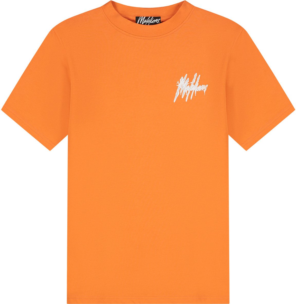 Malelions Men Signature Drip T-Shirt Oranje