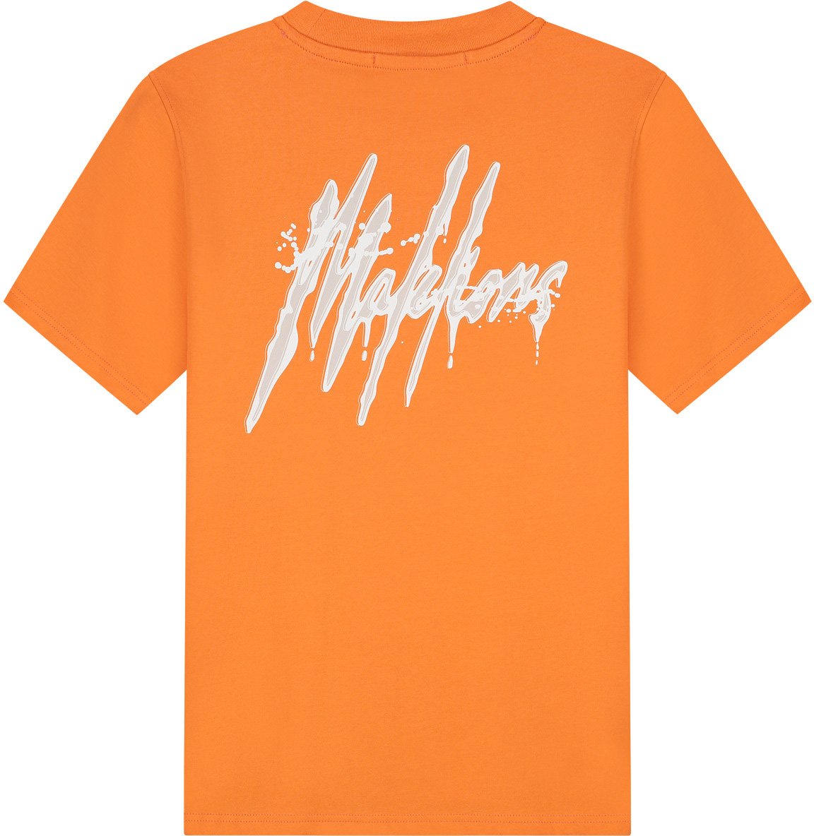 Malelions Men Signature Drip T-Shirt Oranje