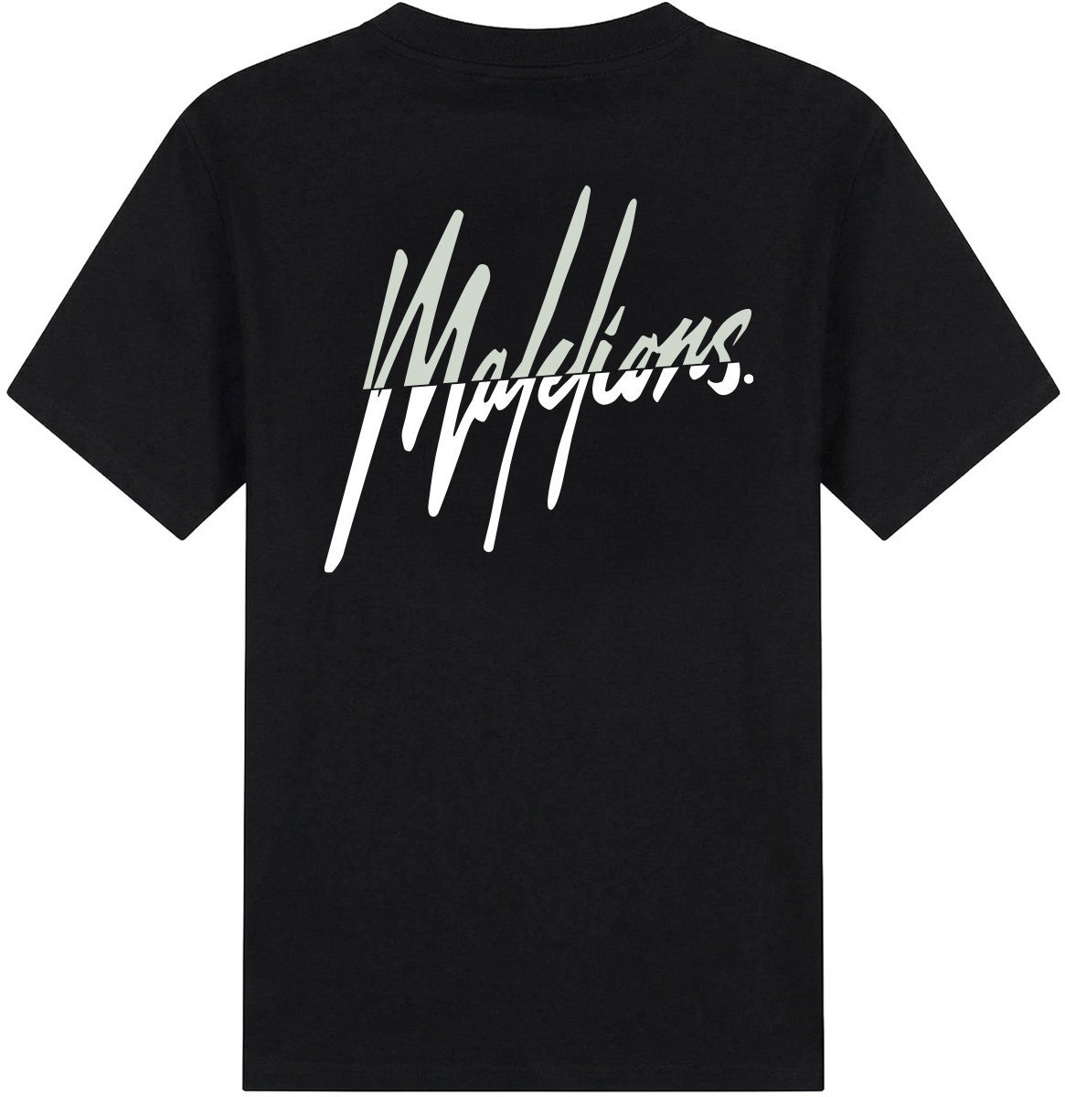 Malelions Men Split T-Shirt Zwart