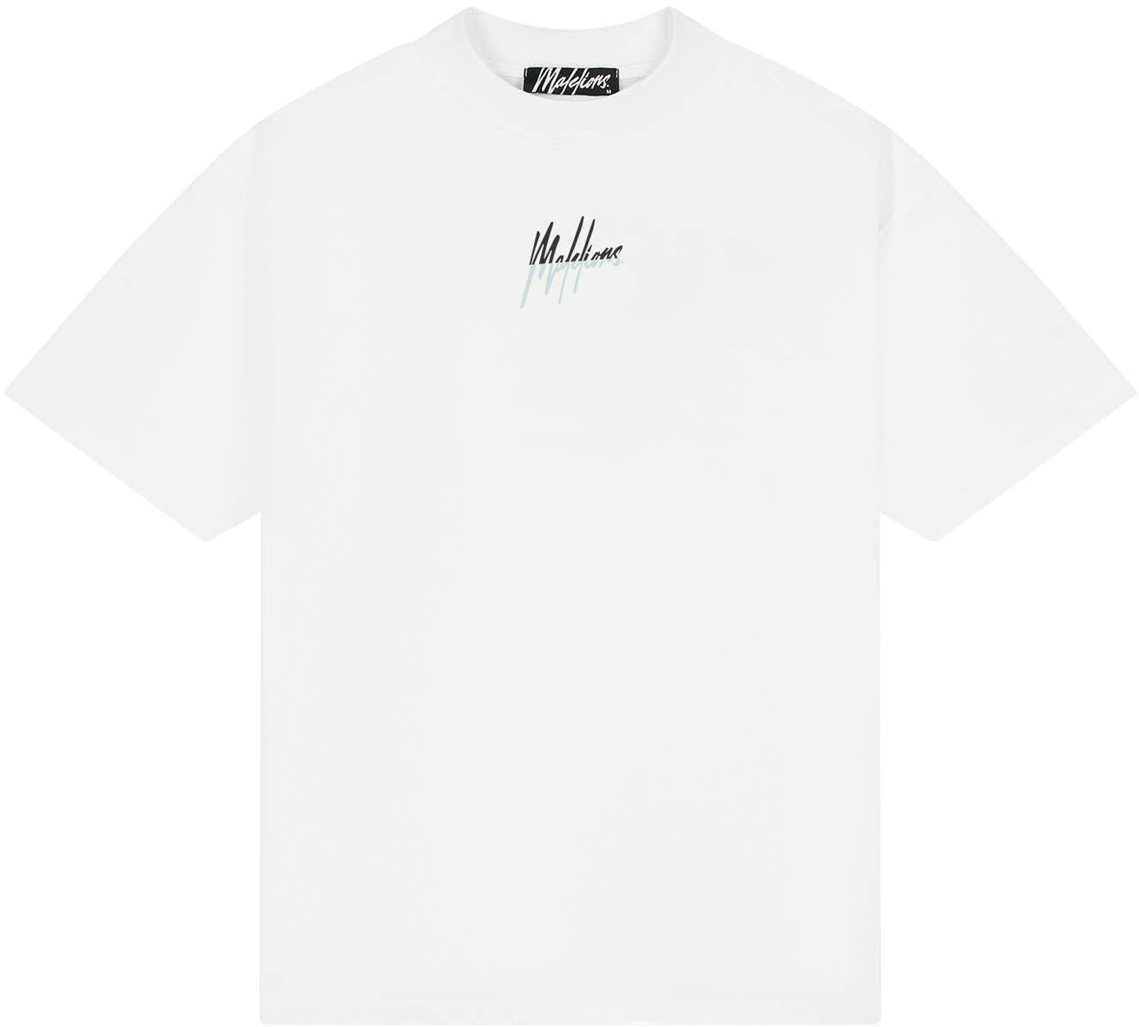 Malelions Men Oversized Split T-Shirt Wit