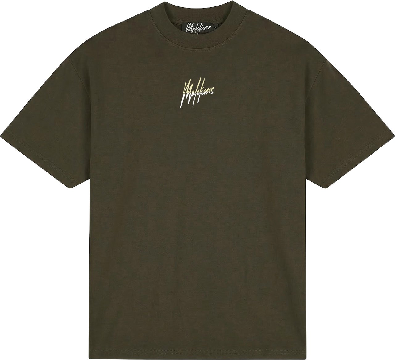 Malelions Malelions Men Oversized Split T-Shirt Groen