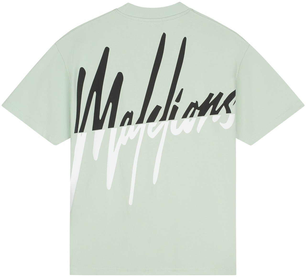 Malelions Men Oversized Split T-Shirt Groen