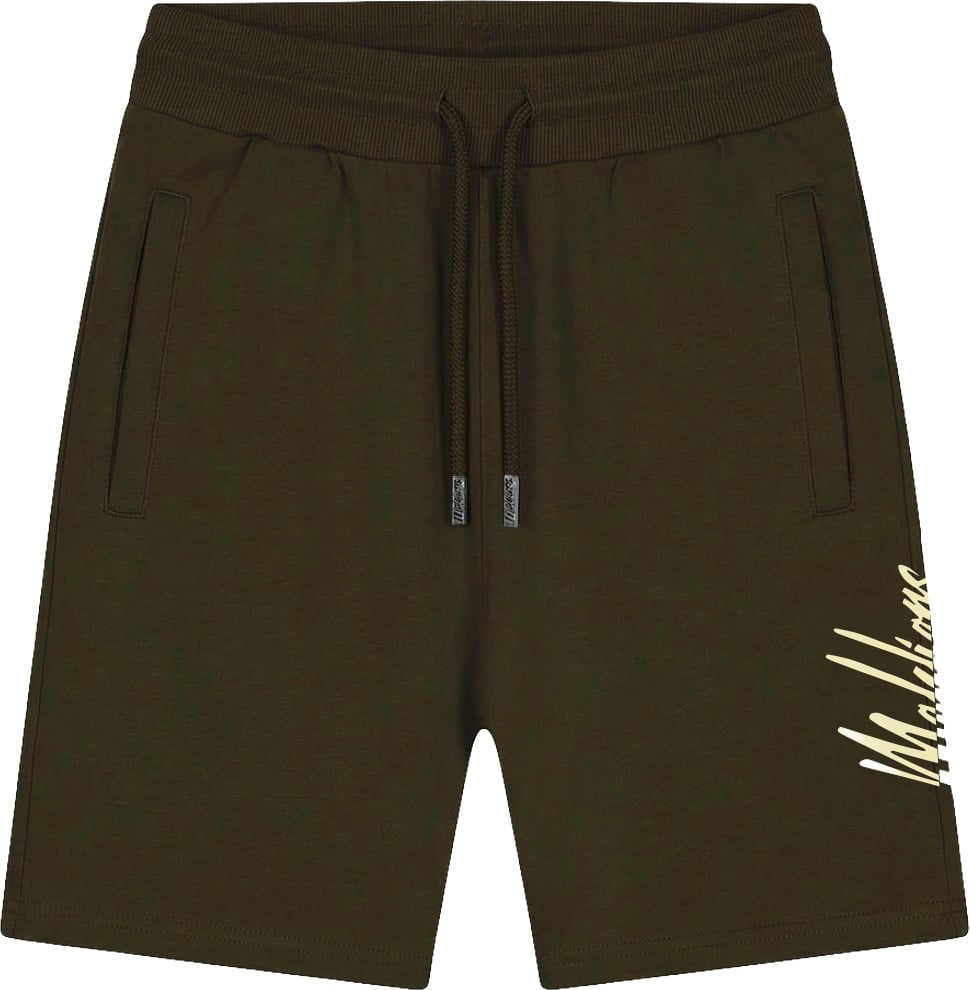 Malelions Malelions Men Split Shorts Groen