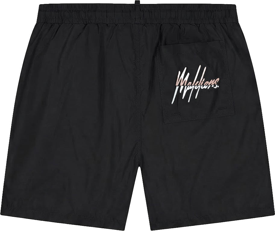 Malelions Malelions Men Split Swim Shorts Zwart