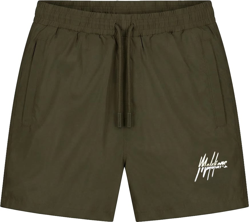 Malelions Men Split Swim Shorts Groen
