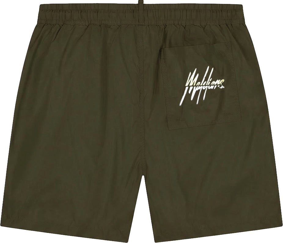 Malelions Men Split Swim Shorts Groen