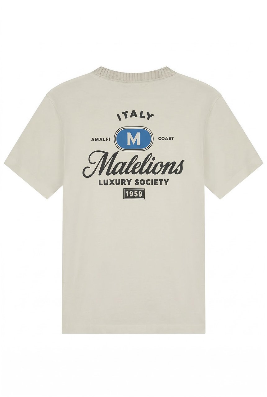 Malelions Men Luxury Stamp T-Shirt Wit