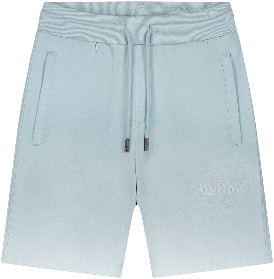 Malelions Malelions Men Sprayed Social Club Shorts Grijs