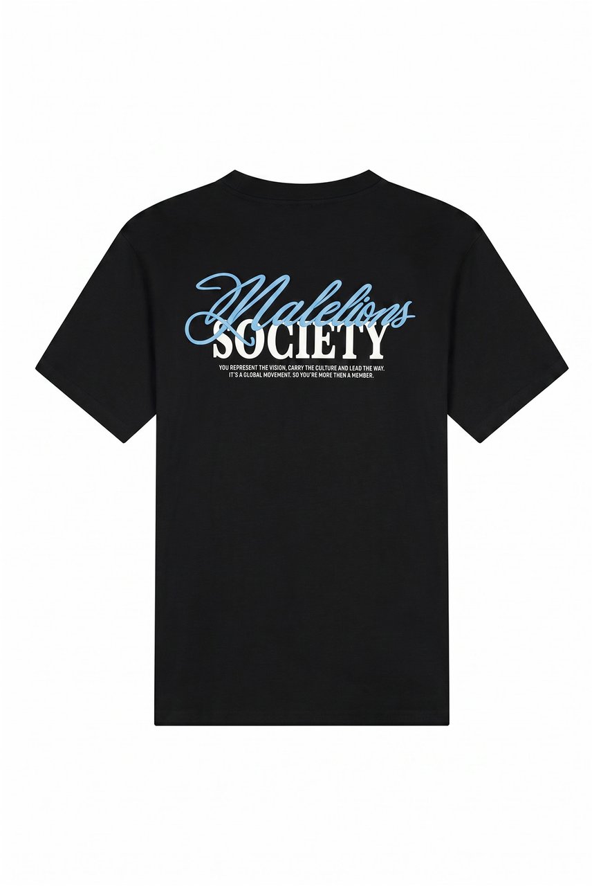 Malelions Malelions Men Society T-Shirt Zwart