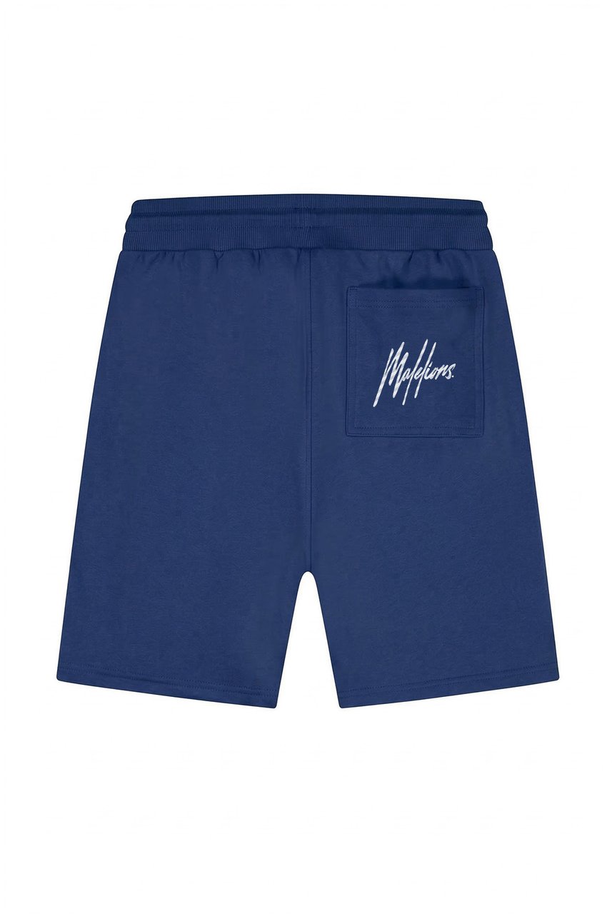 Malelions Men Striped Signature Shorts Blauw