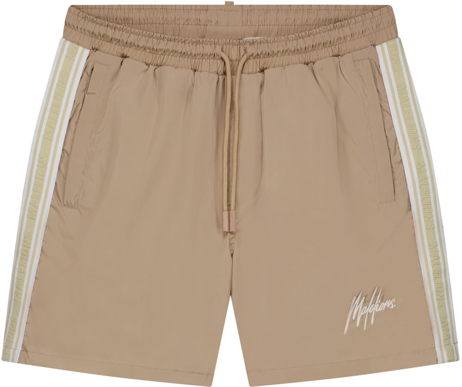Malelions Malelions Men Studio Swim Shorts Taupe