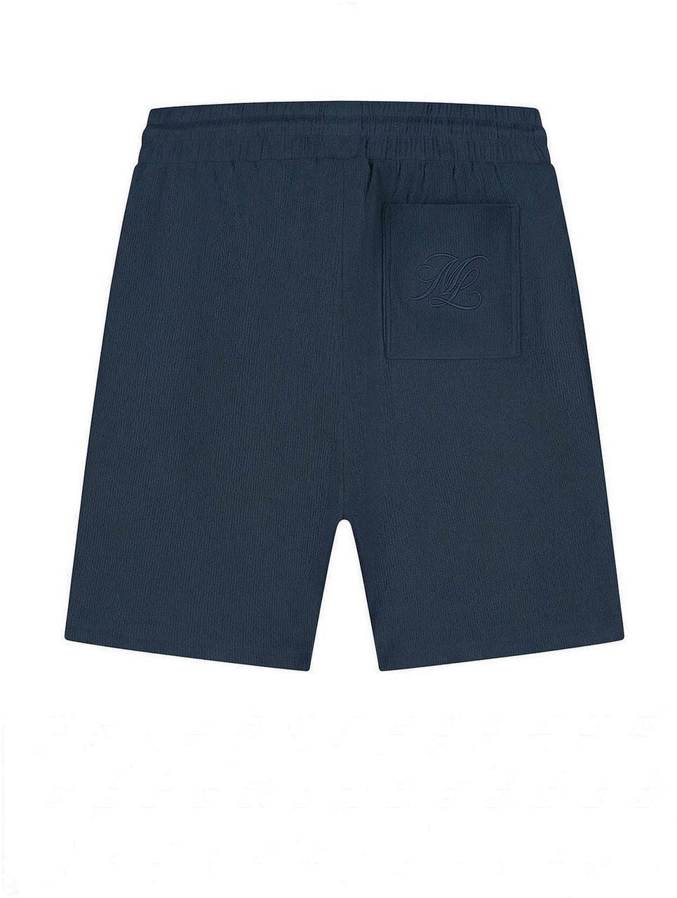 Malelions Malelions Men Emblem Seersucker Shorts Blauw