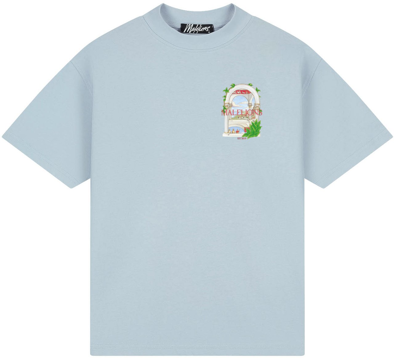 Malelions Men Roman T-Shirt Grijs