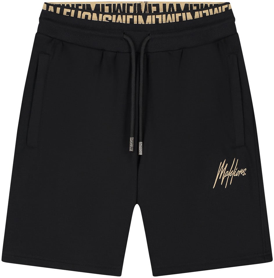 Malelions Men Venetian Shorts Zwart
