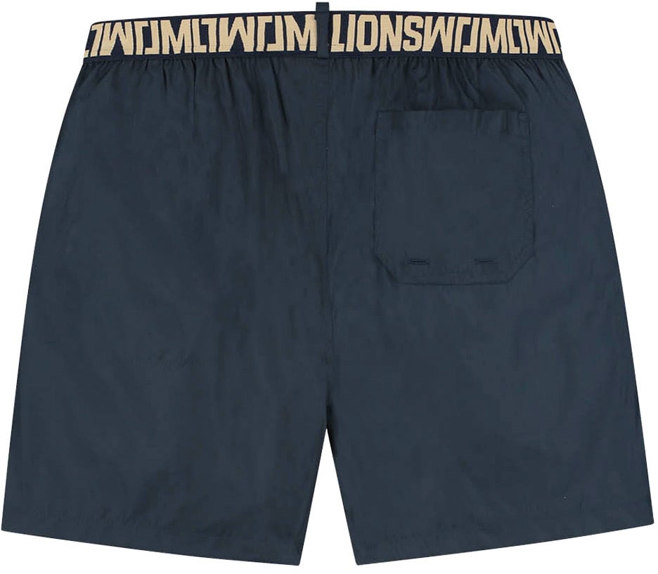 Malelions Malelions Men Venetian Swim Shorts Blauw