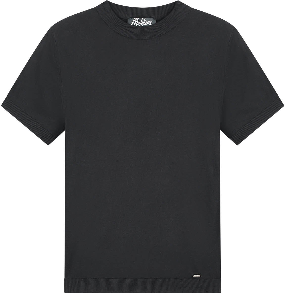 Malelions Malelions Men Knitted T-Shirt Zwart