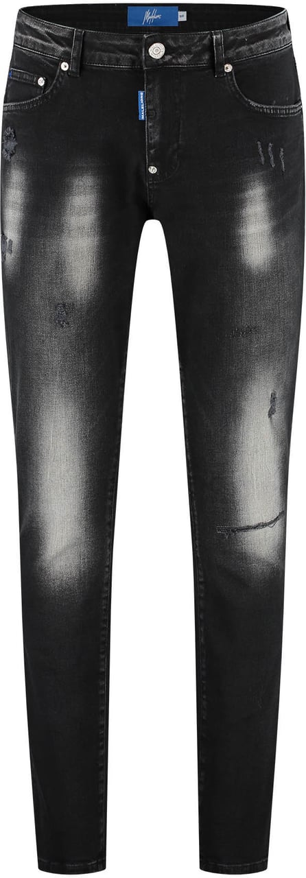 Malelions Men Slim Regular Jeans Zwart