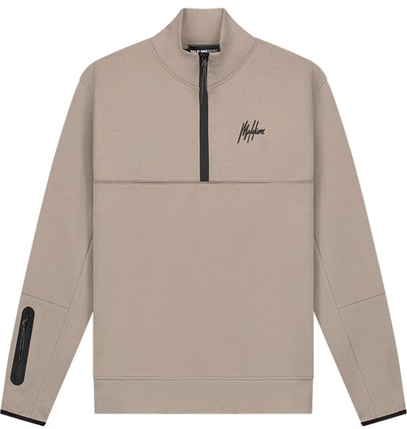 Malelions Malelions Sport Counter Half Zip Taupe
