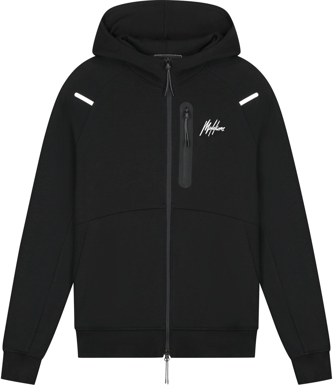 Malelions Malelions Sport Counter Zip Hoodie Zwart