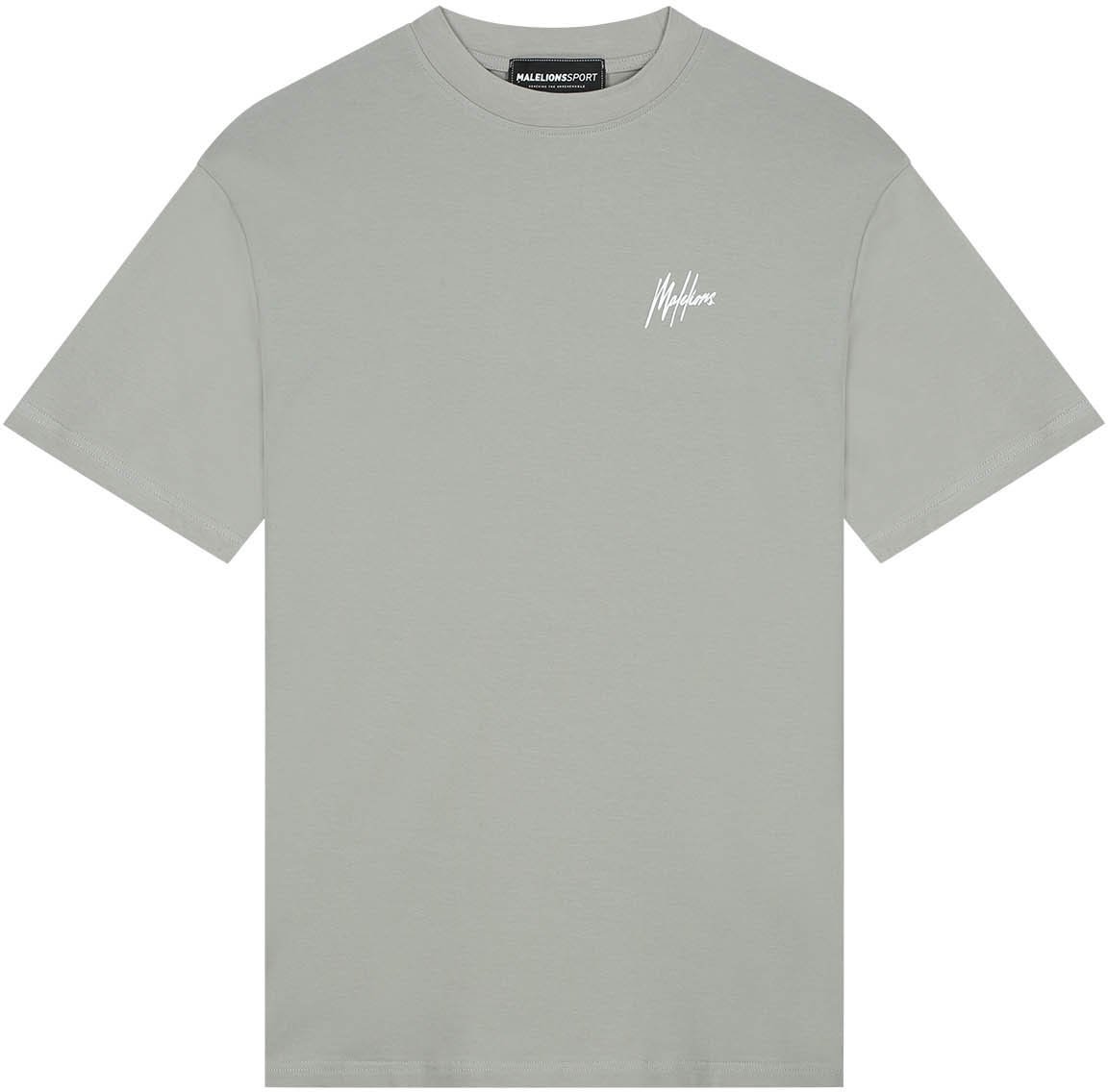 Malelions Malelions Sport Oversized Running T-Shirt Grijs
