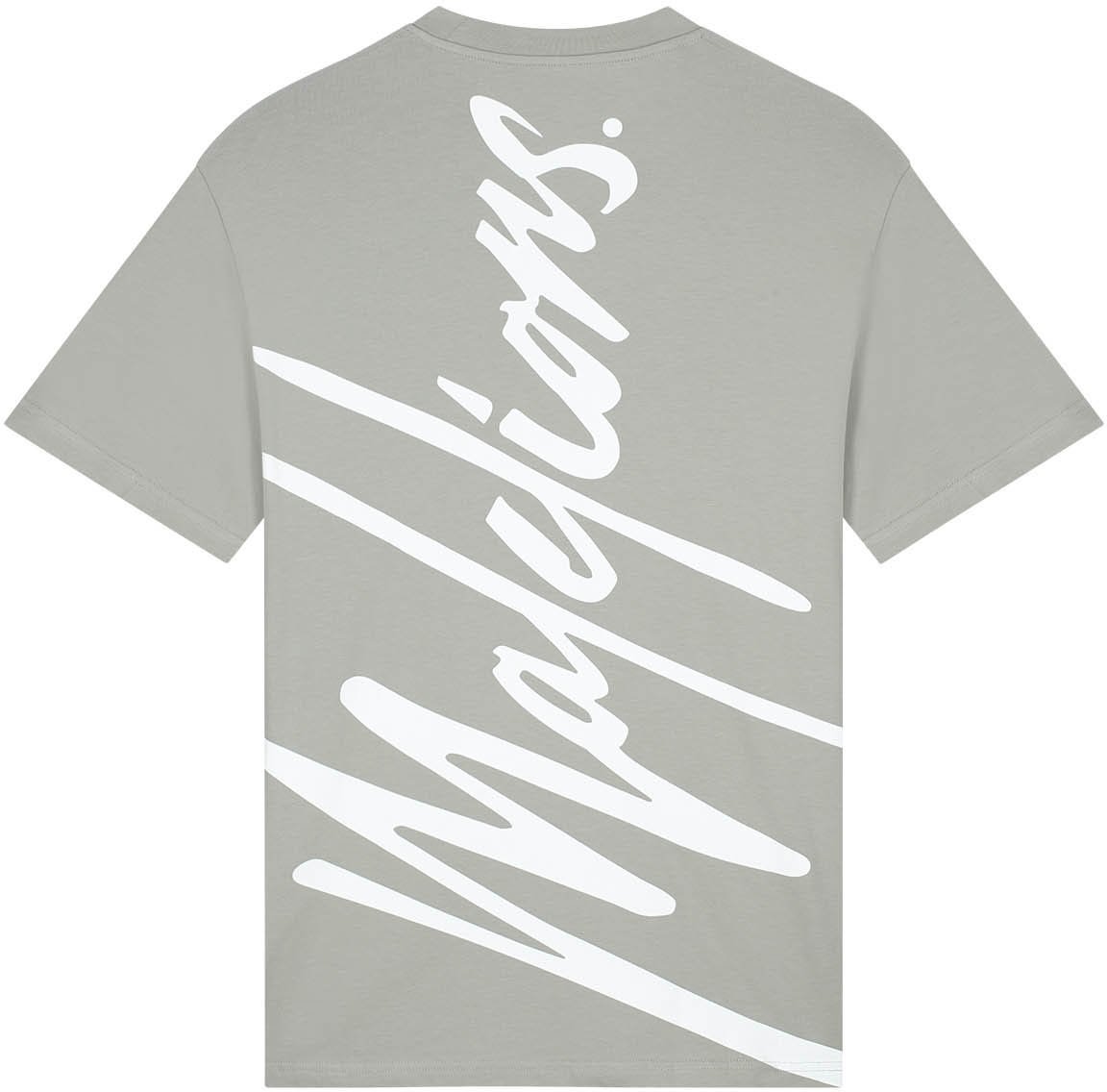 Malelions Malelions Sport Oversized Running T-Shirt Grijs