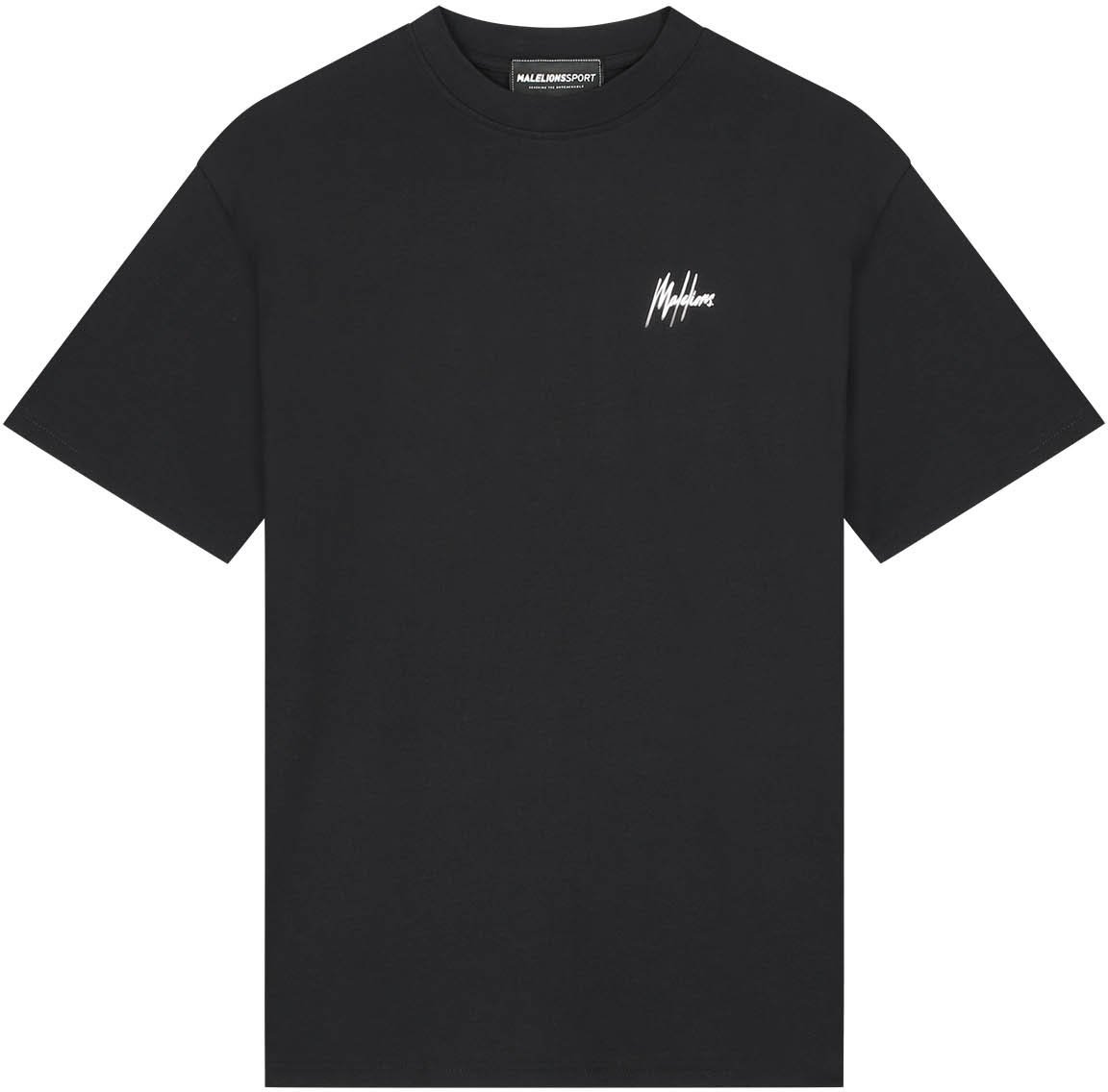 Malelions Malelions Sport Oversized Running T-Shirt Zwart