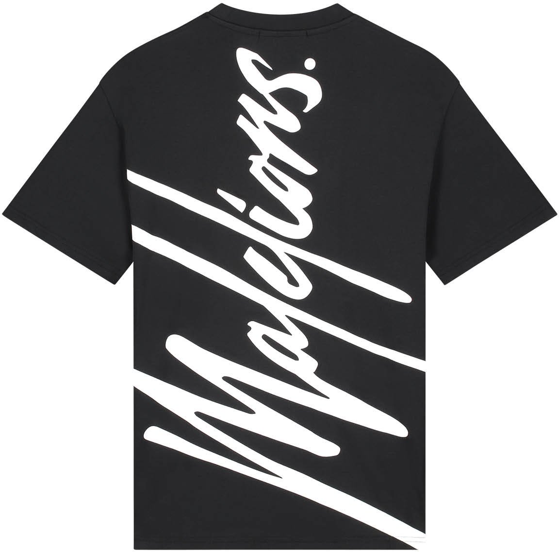 Malelions Malelions Sport Oversized Running T-Shirt Zwart