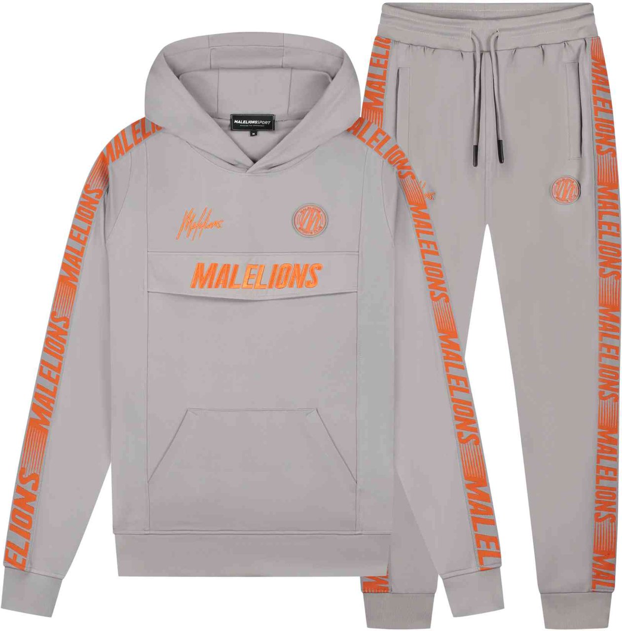 Malelions Malelions Sport Warming Up Tracksuit Grijs