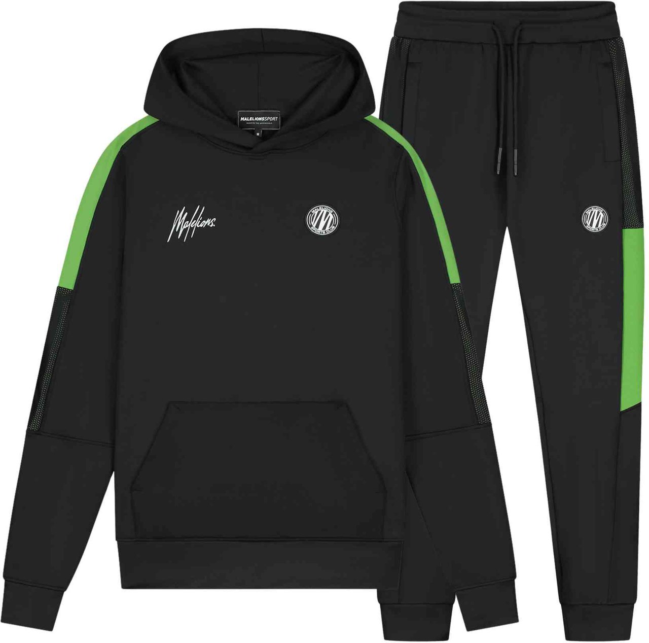 Malelions Malelions Sport Transfer Hooded Tracksuit Zwart