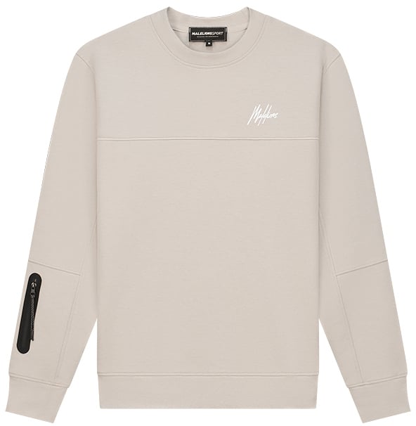 Malelions Malelions Sport Counter Sweater Taupe