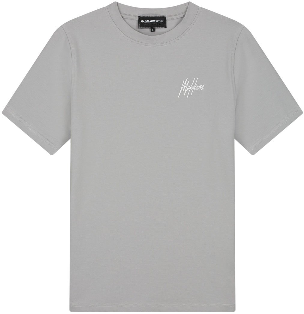 Malelions Malelions Sport Logo T-Shirt Grijs