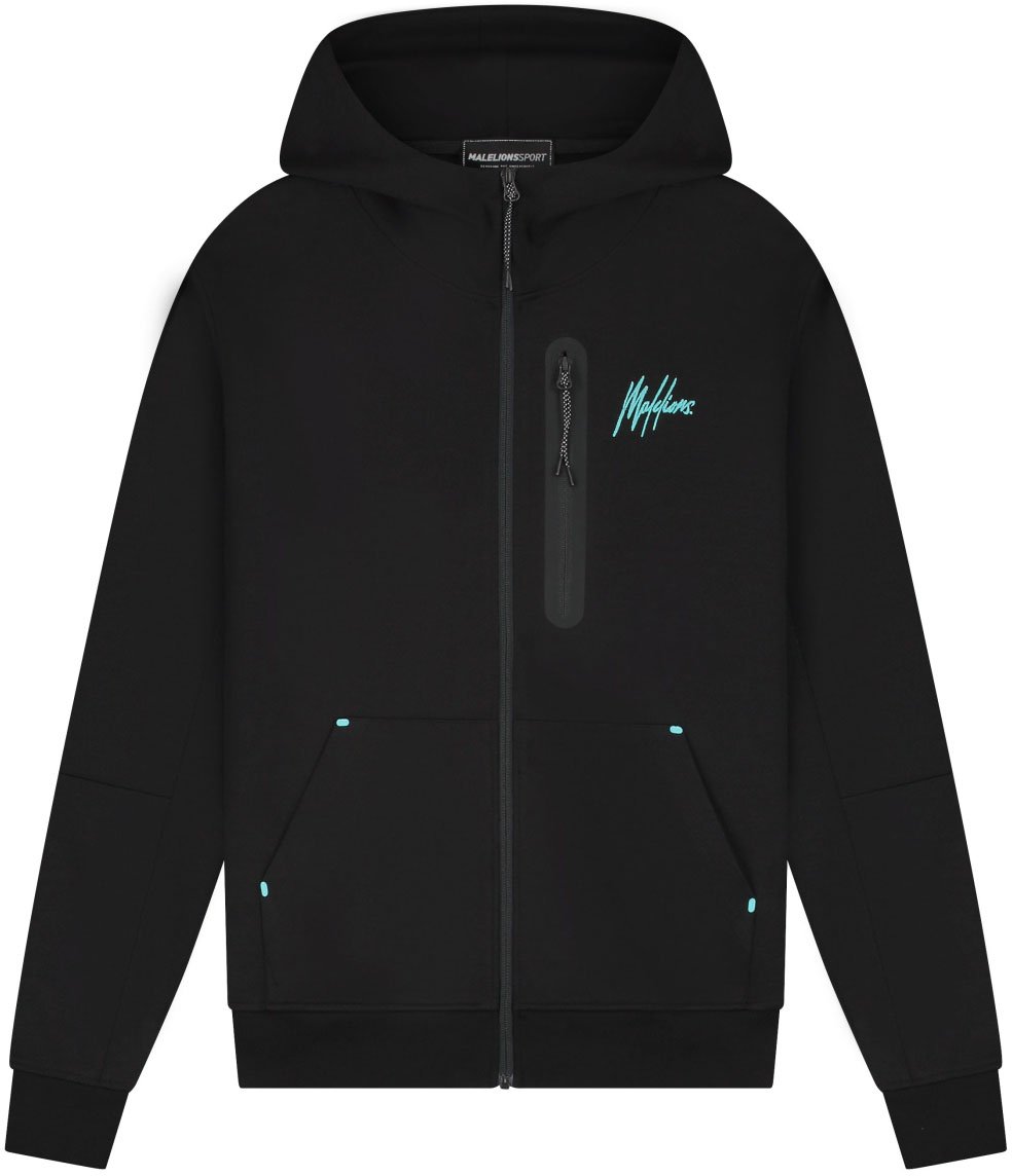 Malelions Malelions Sport Counter Hooded Vest Zwart