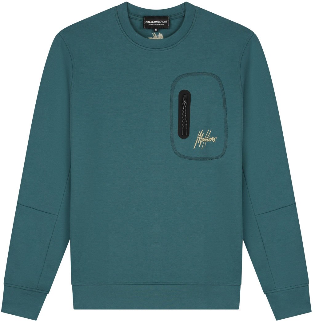 Malelions Malelions Sport Counter Sweater Groen
