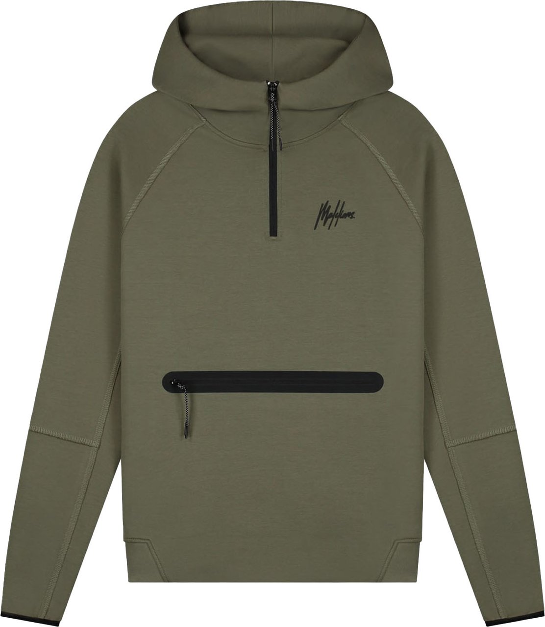 Malelions Malelions Sport Counter Half Zip Hoodie 2.0 Groen