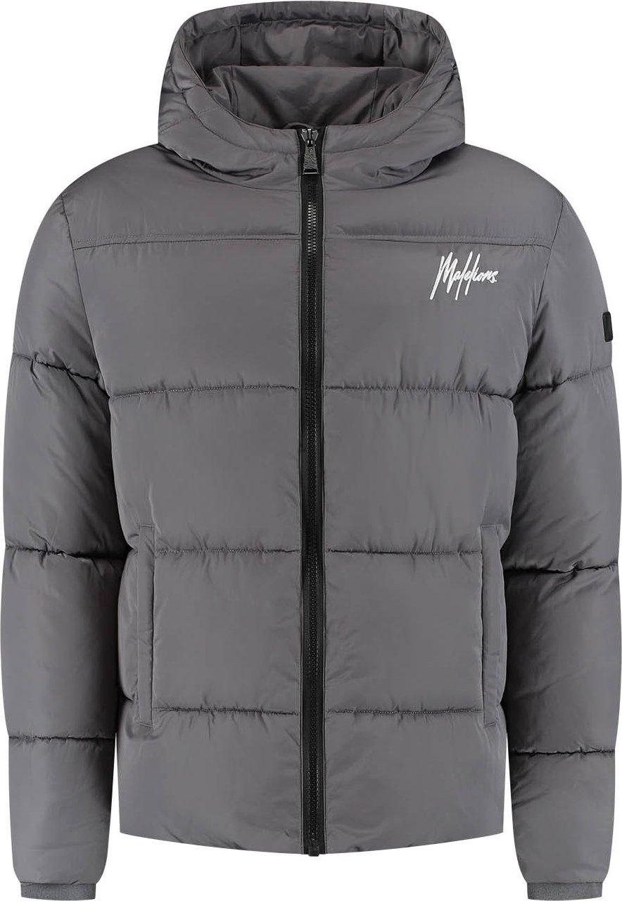 Malelions Malelions Sport Ace Puffer Jacket Grijs