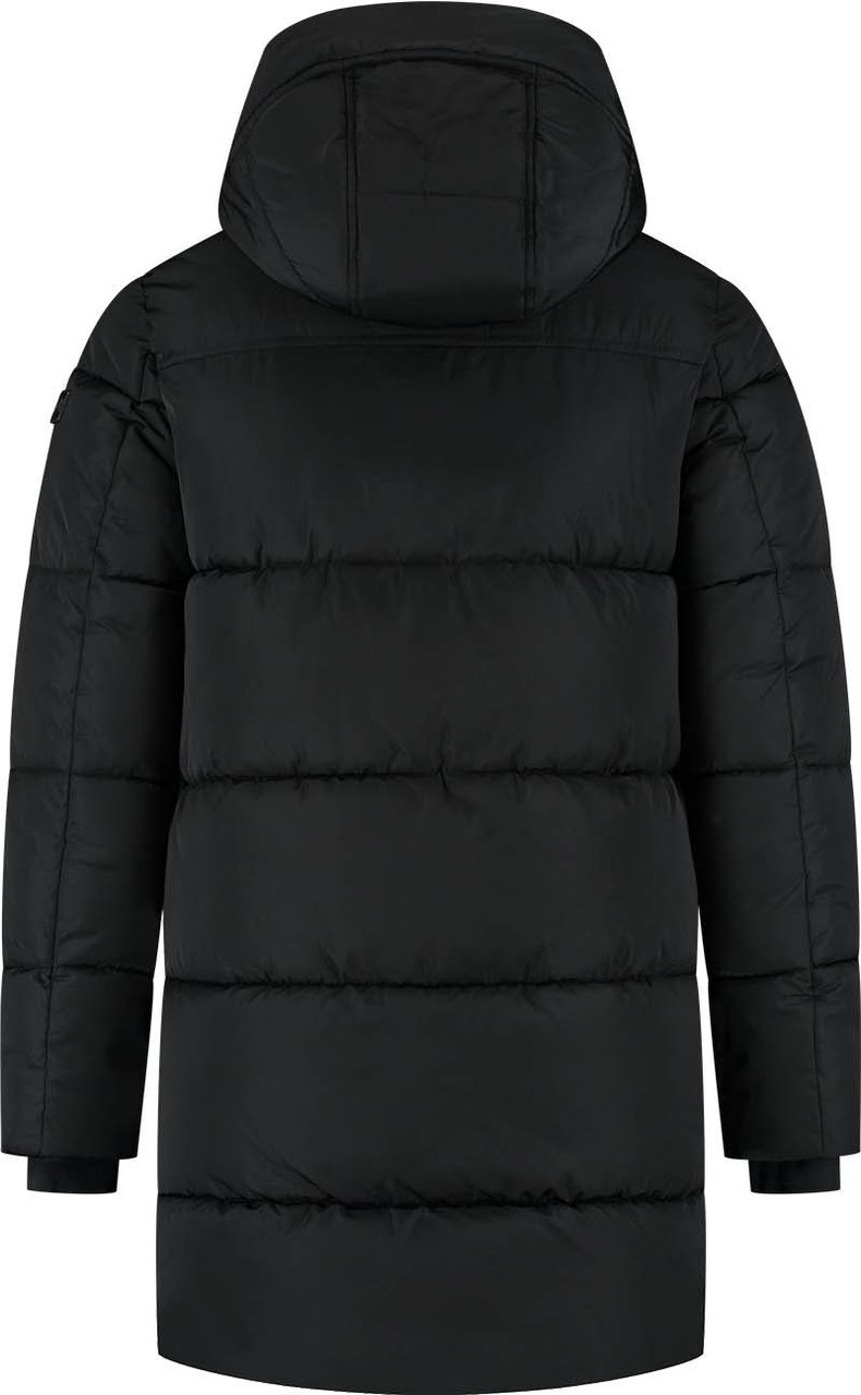 Malelions Malelions Sport Ace Mid Length Puffer Jacket Zwart