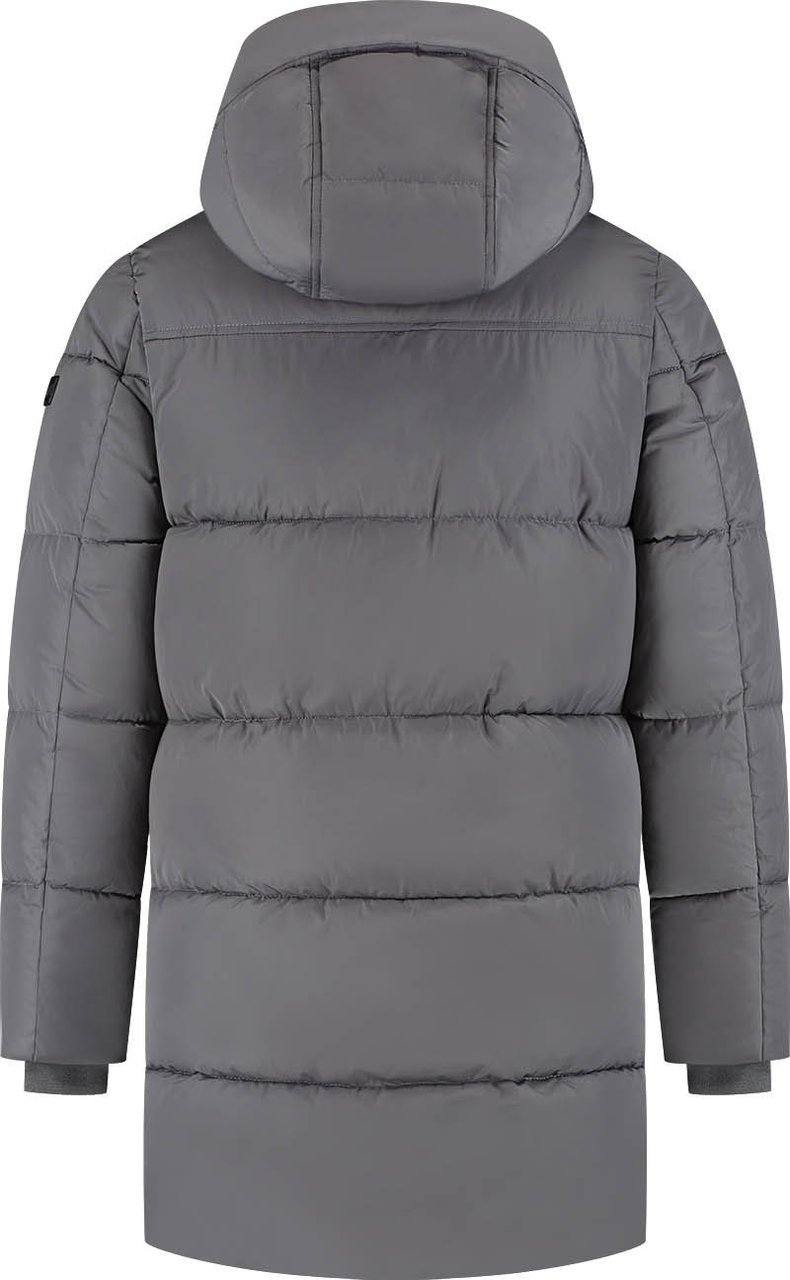 Malelions Malelions Sport Ace Mid Length Puffer Jacket Grijs
