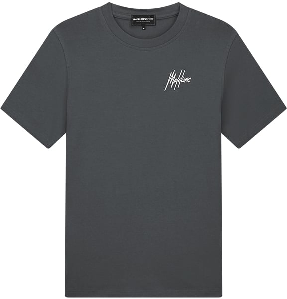 Malelions Malelions Sport Logo T-Shirt Grijs