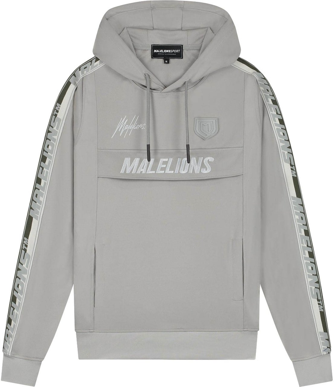 Malelions Malelions Sport Warming Up Hoodie Grijs