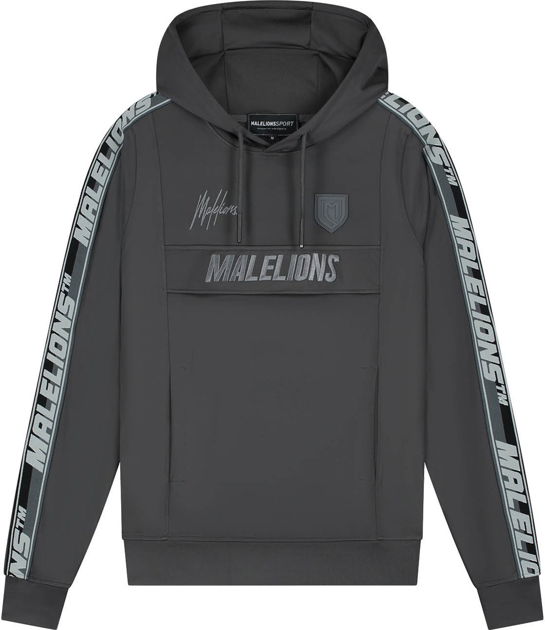 Malelions Malelions Sport Warming Up Hoodie Grijs