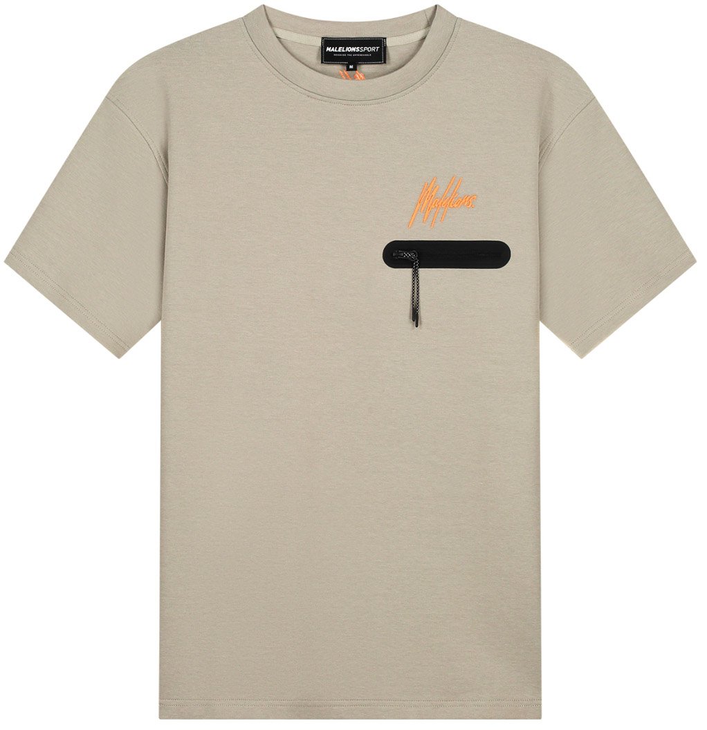 Malelions Malelions Sport Oversized Counter T-Shirt Oranje