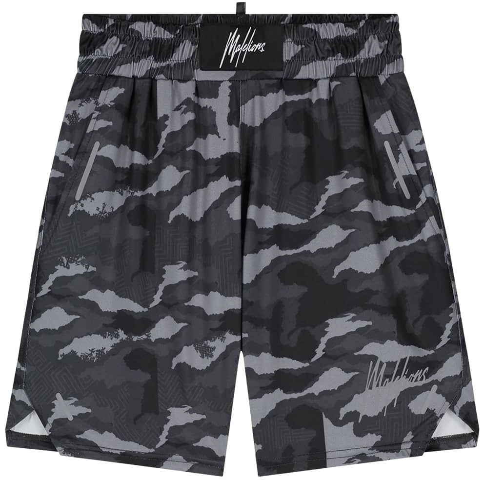 Malelions Malelions Sport Camo Shorts Zwart
