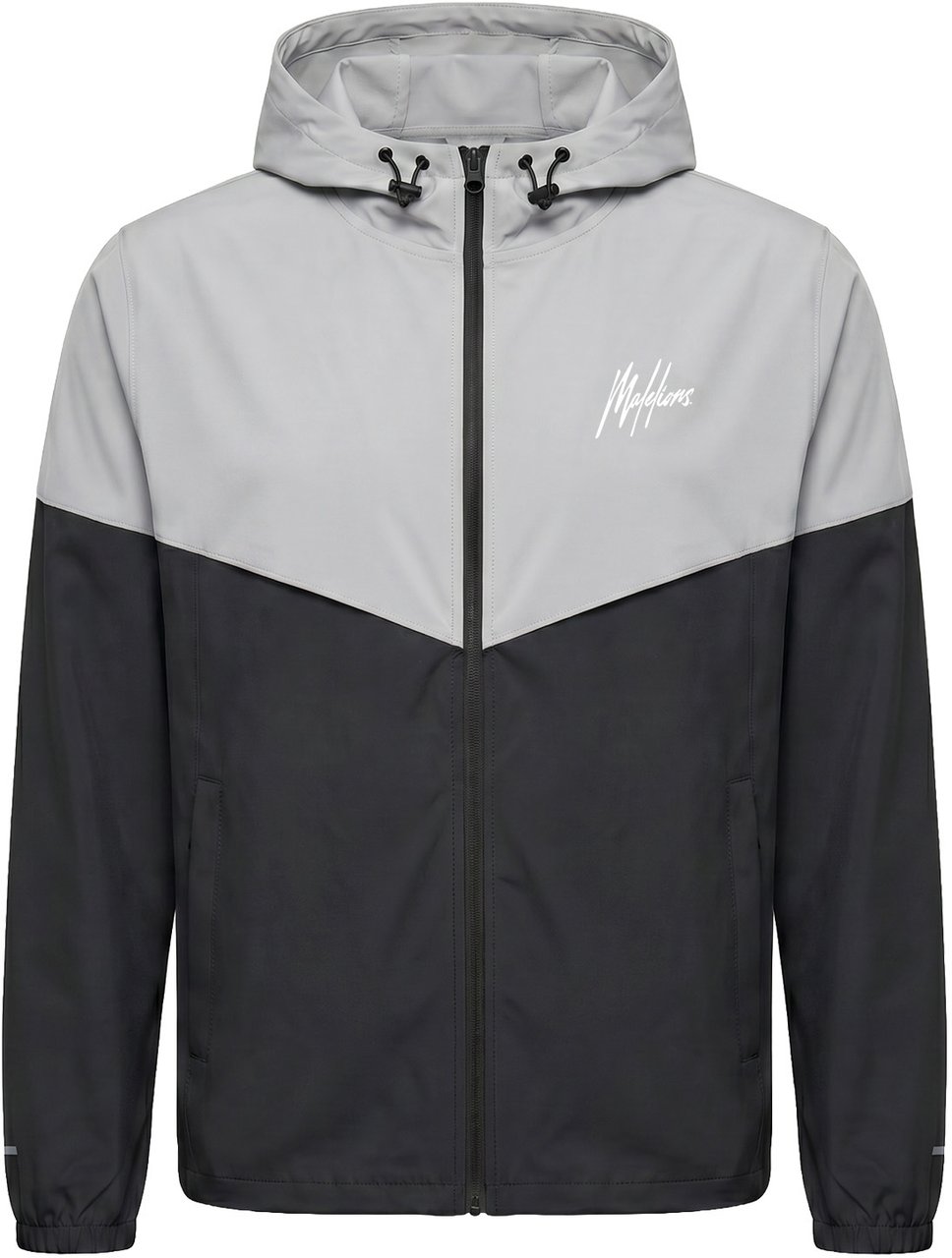 Malelions Sport Deuce Hooded Zip Jacket Zwart